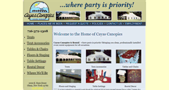 Desktop Screenshot of cayascanopies.com